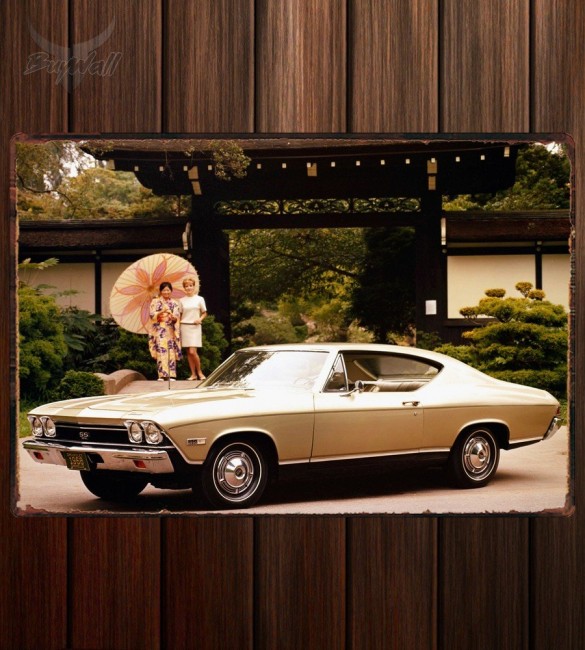 Металлическая табличка Chevrolet Chevelle Malibu SS Металлическая табличка Chevrolet Chevelle Malibu SS